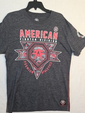 Men's XL Affliction American Fighter 100% Cotton Tee Shirt
